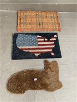 DECORATIVE DOOR MATS, CAT SHAPED, USA, SPRING