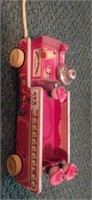 Fisher price toys wooden. Winky-blink fire truck