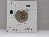 1964-D 90% Silv Roos Dime