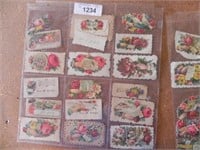 Vintage Calling Cards (lot of 2 sheets)