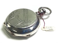 Early Key Wind Illinois Watch Engraved Coin Case
