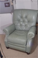 King Hickory Green Seabreeze Leather Chair