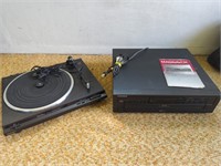 Turntable and 5 disc CD player