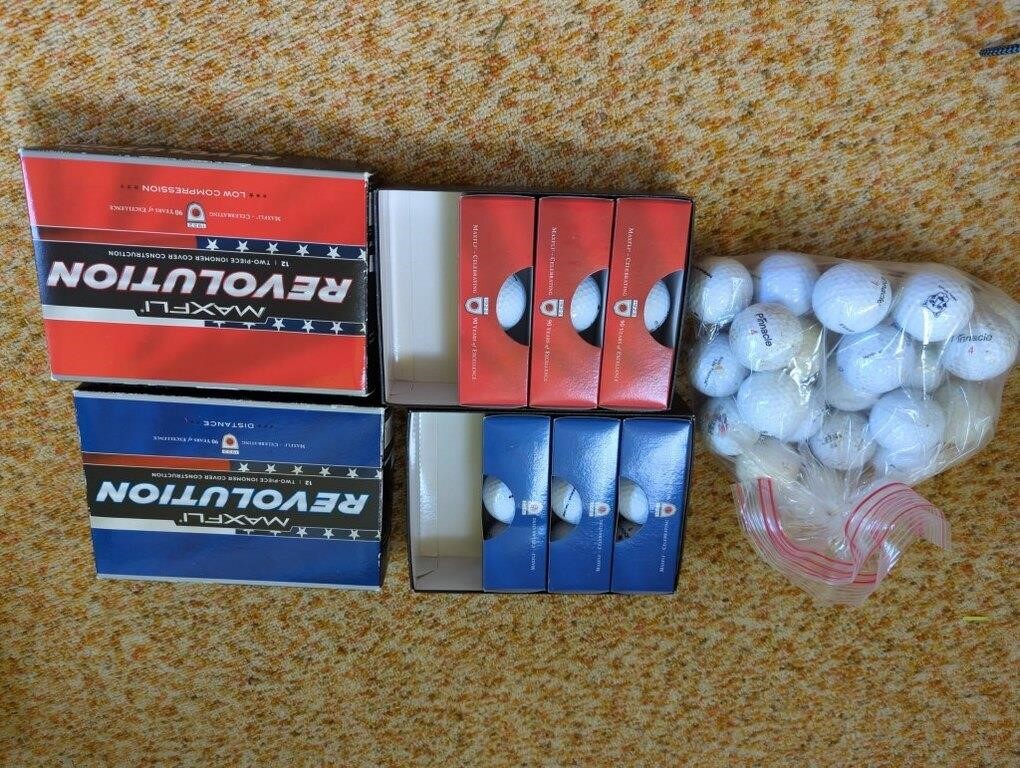 Collection of golf balls