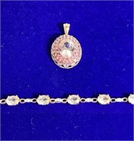 [F] Stamped 10K Rose Gold Morganite Jewelry