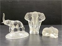 Vintage Cristal D' Arques of France Elephant Figur