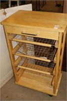 KITCHEN CABINET WITH WIRE TRAYS