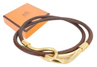 Hermes Leather Wrap Bracelet