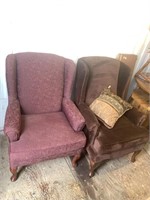 Lot with 2 mid century chairs in good condition