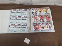 Binder of hockey cards