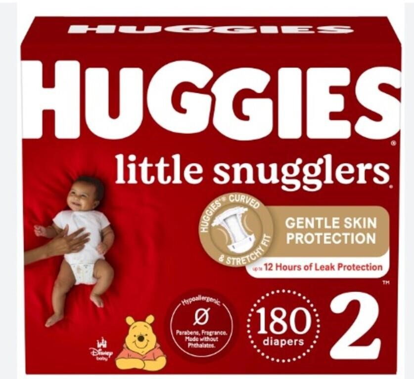 Huggies Little Snugglers Sz 2 180 Count