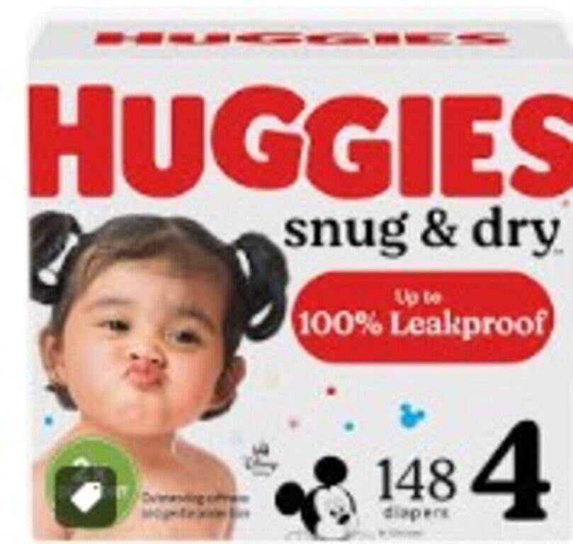 Huggies Snug & Dry Sz 4 148 Count