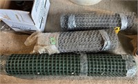 Chicken wire and Plastic mesh fencing material
