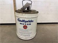Gulfpride Motor Oil 5 Gallon Can