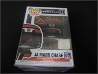 JaMarr Chase Signed Funko Pop Heritage COA