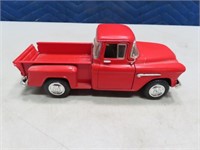 Diecast Red 55 Chevy Stepside 1:24 Truck Model
