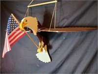 Wooden Eagle Garden Decor