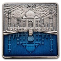 2023 Solomon Islands 3 Oz Silver Antique Taj Mahal