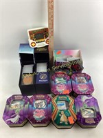 Various Pokémon trading cards, metal Pokémon