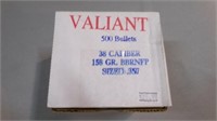 Valiant 38 Caliber Size .357 (500 Bullets)