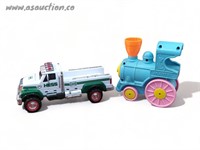 2011 Hess Truck and Mattel Vintage Turquoise with