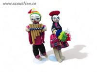 Vintage Handmade Folk Art Dolls