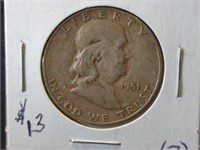 1951-S FRANKLIN HALF DOLLAR