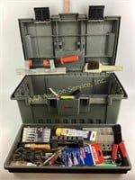 Tool Box with Assorted Hand Tools including,