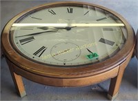 Howard Miller Oak Clock Coffee Table 41x16"
