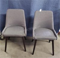 2 Fabric Dining Chairs $750