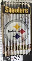 Corrugated Metal Pittsburgh Steelers Sign