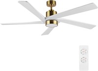 WINGBO 54 DC Ceiling Fan, Brass