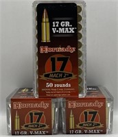 (OO) Hornady .17 Mach 2 V-Max Ammunition