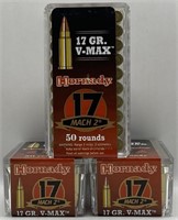 (OO) Hornady .17 Mach 2 V-Max Ammunition