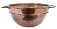LARGE FRENCH COPPER MIXING BOWL