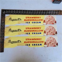 1960's Strawberry Marshmallow Ice-cream Advertisin