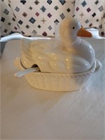 Duck Tureen w/ Ladle