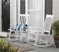 B4018  White Porch Rocking Chair