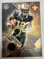 Saints Brandin Cooks Signed Card with COA