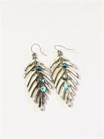 Fashion Silver and Turquoise Earrings