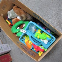 Box Lot of Plush Animals & Toys