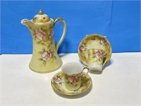 Hp Nippon Floral Cocoa Set, Includes 9 " T