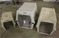 (3) Assorted Size Dog Crates