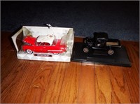 (2) Die cast car collector models: 1953