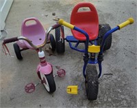 Radio flyer and Kiddi-o tricycles