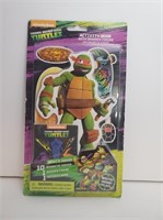 NEW TURTLE ACTIVITY BOOK WITH WOODEN FIGURE