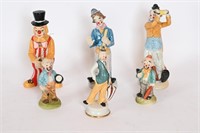 Ceramic Clown Figurines