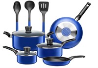 KITCHENWARE POTS & PANS 20 PIECE SET,  BLUE $68