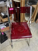 FOLDING LUCITE CHAIR