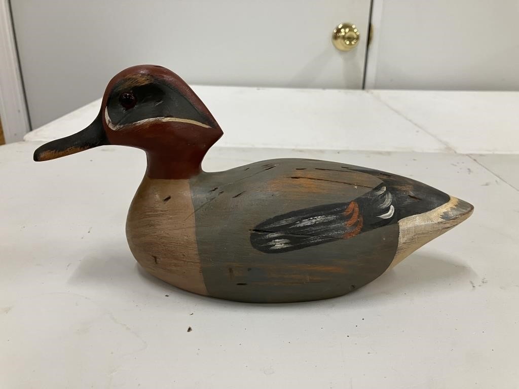 Richard Connolly Green Wing Teal Decoy '88 Hand-